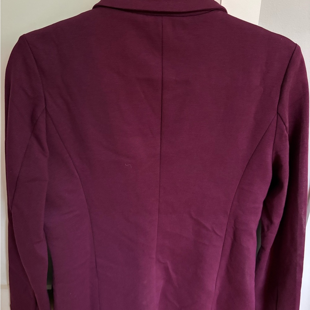 NWT, Mary Crafts Burgundy Blazer - Picture 3 of 5